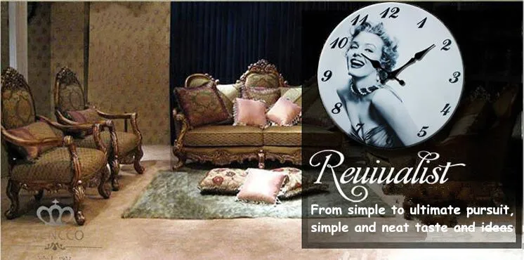 Американские высококачественные декоративные часы антикварные Звезда Монро