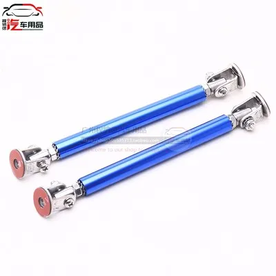 10CM blue 2 шт. Универсальный Регулируемый гоночный передний бампер для губ разветвитель штанги стойки для крепления галстука для Audi A4 B6 A3 A6 C5 Q7 A1 A5 A7 A8 - Цвет: 10CM blue
