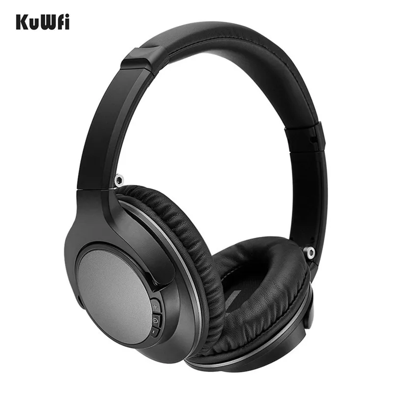 KuWFi беспроводные Bluetooth наушники 4 2 стерео Muisc Складная гарнитура 3 5 мм с