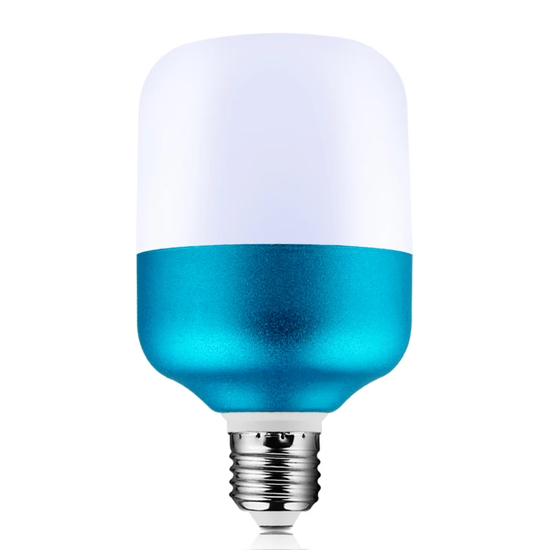 Led AC220V Бао синий E27 винт супер яркий белый/теплый белый 8 Вт 12 18 24 36 50 внутренний