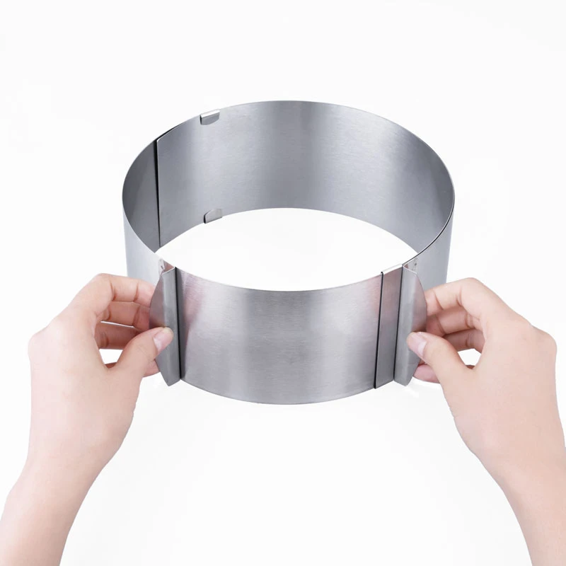 Кольцо для торта Transhome Mousse из нержавеющей стали 6 12 дюймов Регулируемая форма