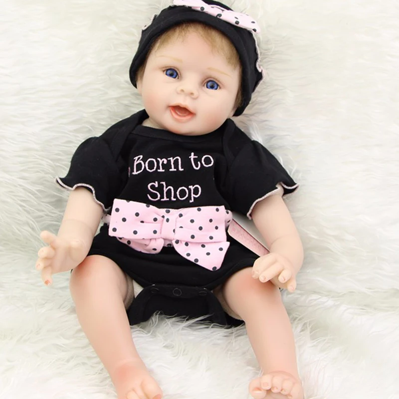 Силиконовая кукла Bebe reborn realista 22 дюйма 55 см мягкая alive для новорожденных куклы boneca