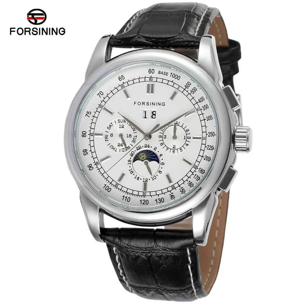 Часы наручные FORSINING FSG319M3S5 мужские многофункциональные автоматические с ремешком