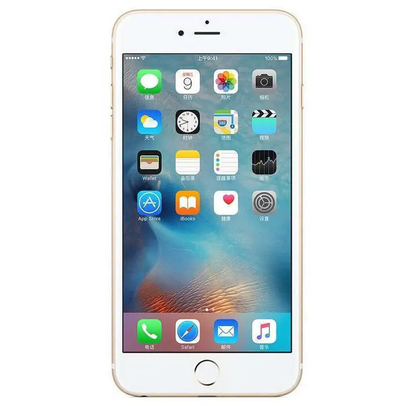 IPhone 6S разблокирована 4,7 дюймов двухъядерный процессор, 2 Гб Оперативная память 16 Гб/64/128 ГБ Встроенная память 12.0MP Камера LTE операционная система IOS ips за счет сканера отпечатков пальцев оригинальная б/у