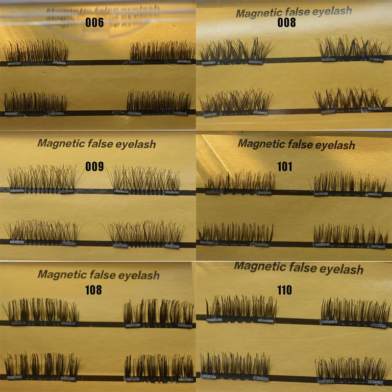 

Magnetic Eyelashes false eyelashes Double Magnetic Long eye 4Pcs/2pair/Box popular 3d eyelashes Natural Beauty Fake Eye Lashes