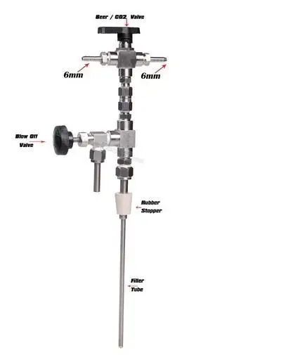 Счетчик давления 304 из нержавеющей стали наполнитель для пивных бутылок комплект