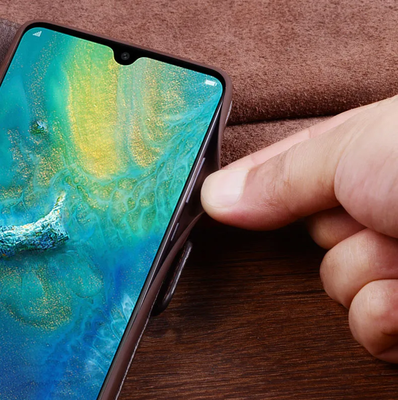 Роскошный чехол для телефона huawei mate 20 20 pro из натуральной крокодиловой кожи, новые модные чехлы для телефонов mate 20x20 x huawei, флип-чехол