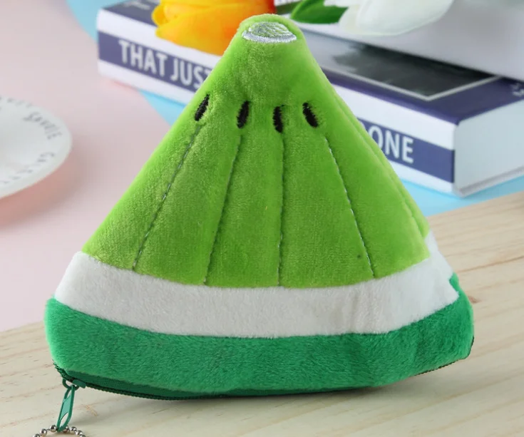 Kawaii 11 см 4 дизайна фруктовый подарочный пакет. Женская плюшевая Сумочка для монет