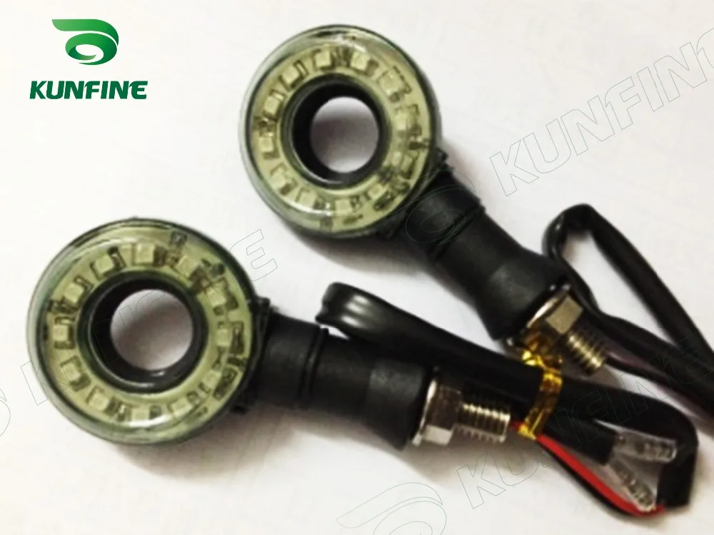 KUNFINE 12V универсальные мотоциклетные указатели поворота Круглые лампы
