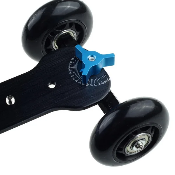 4 колесный Настольный рельсовый слайдер для цифровой зеркальной камеры