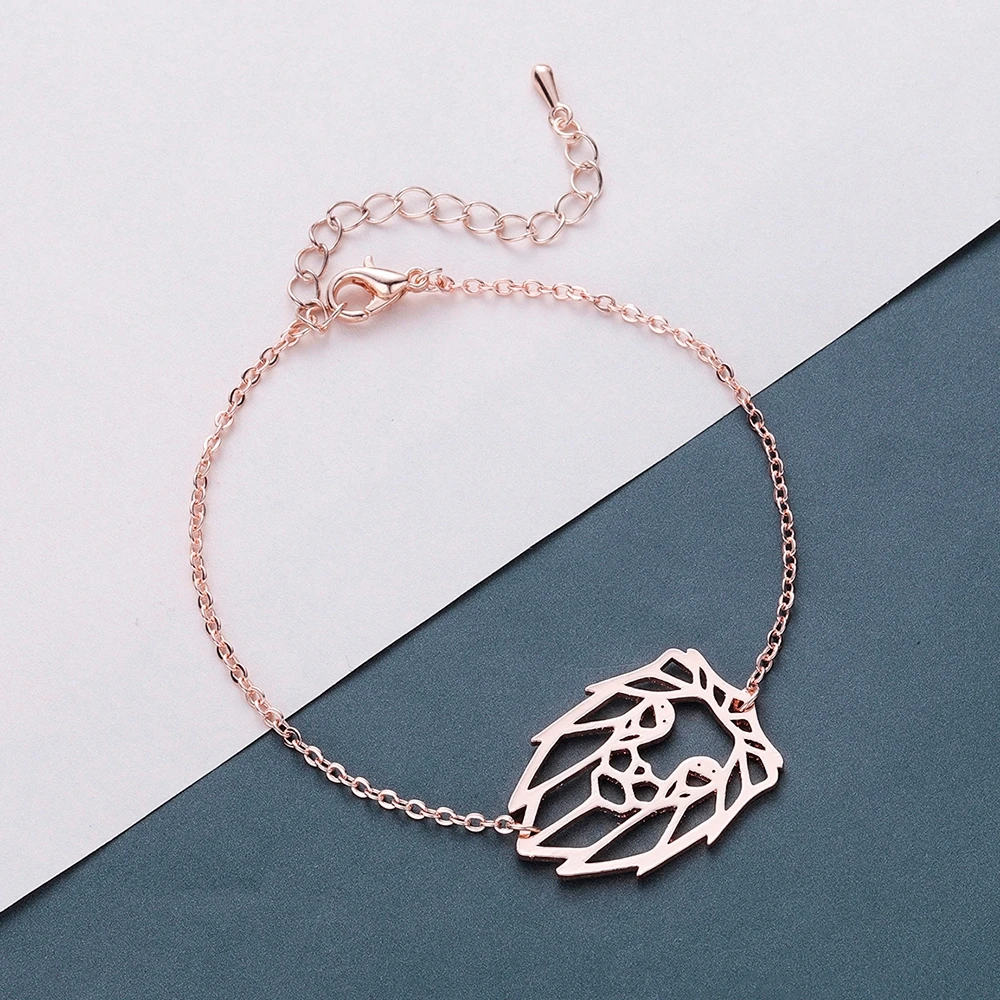 Todorova звеньевая цепочка милые браслеты с Львом оригами для женщин и мужчин модные