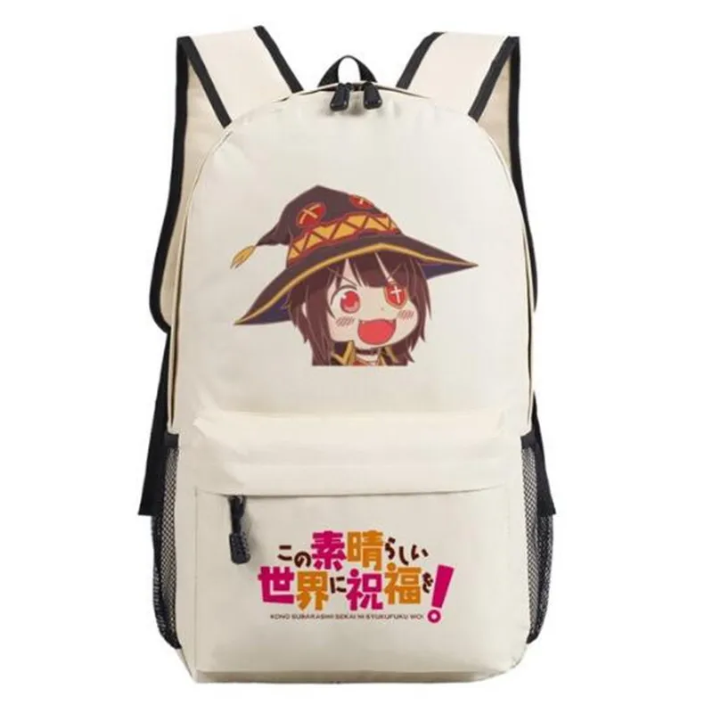 Школьный рюкзак аниме KonoSuba Megumin на молнии для девочек подростков студентов