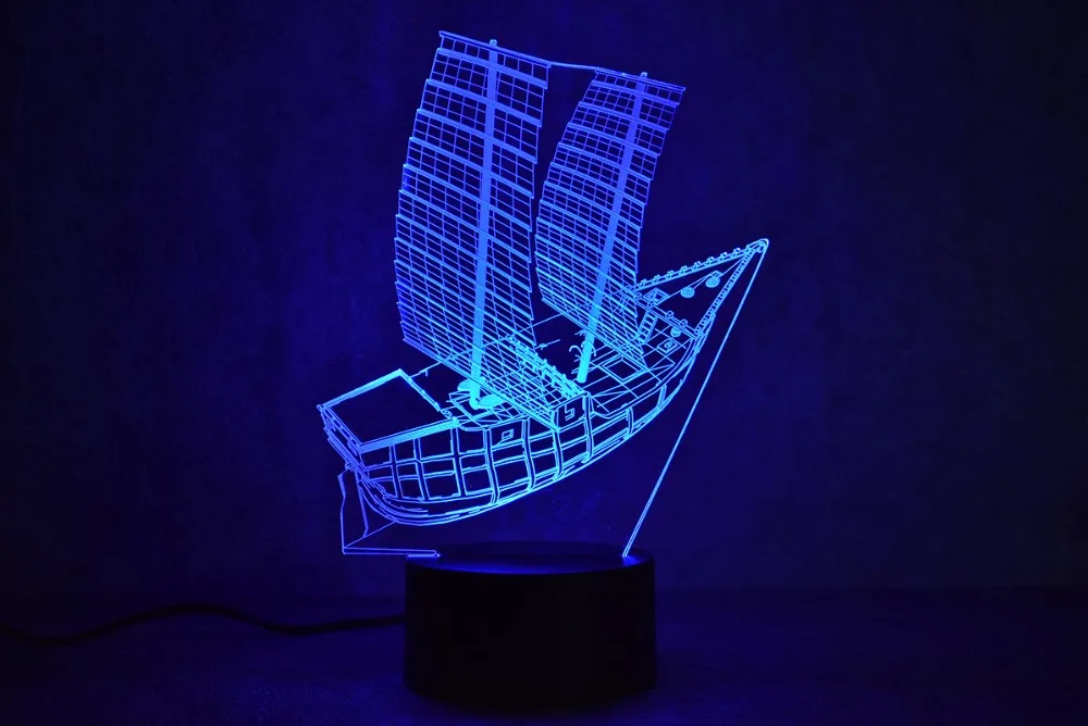 Настольная лампа с 3d подсветкой и USB портом|light gift|lamp sleepusb table |