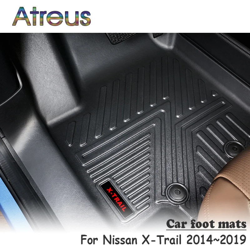 Atreus 1 комплект TPE автомобильный коврик для ног для Nissan X-Trail Стайлинг водонепроницаемый ковер аксессуары