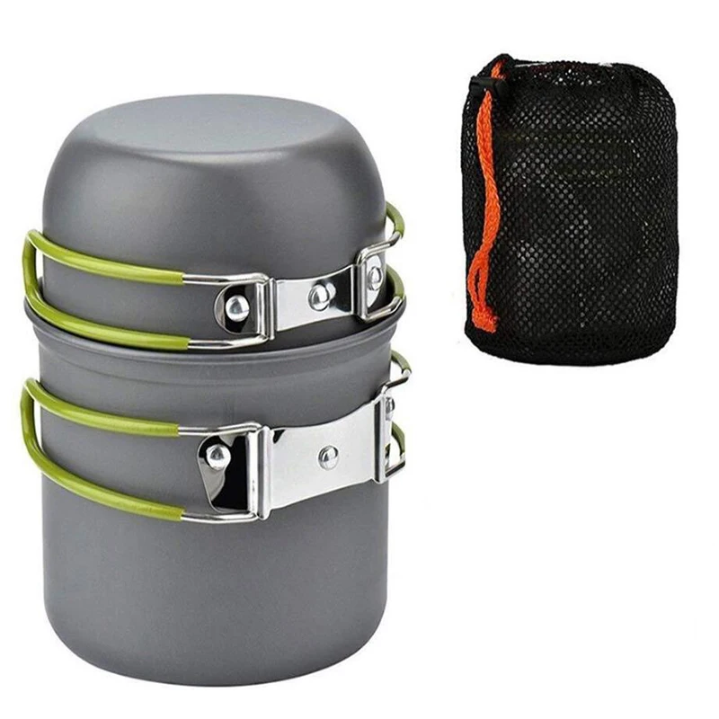 

Joshock Ultralight Camping Cookware Portable outdoor Camping Pot 1-2 People Picnic Barbecue Pot Single Picnic