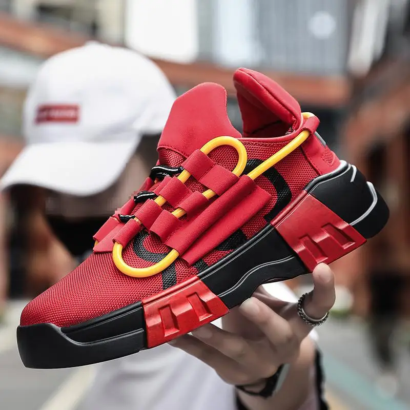 Sneakers Hot Adult Casual Shoes Men Lace-up Comfortable Fashion Hombre Zapatos Casuales Breathable Non-slip Large Size 39-45 | Обувь
