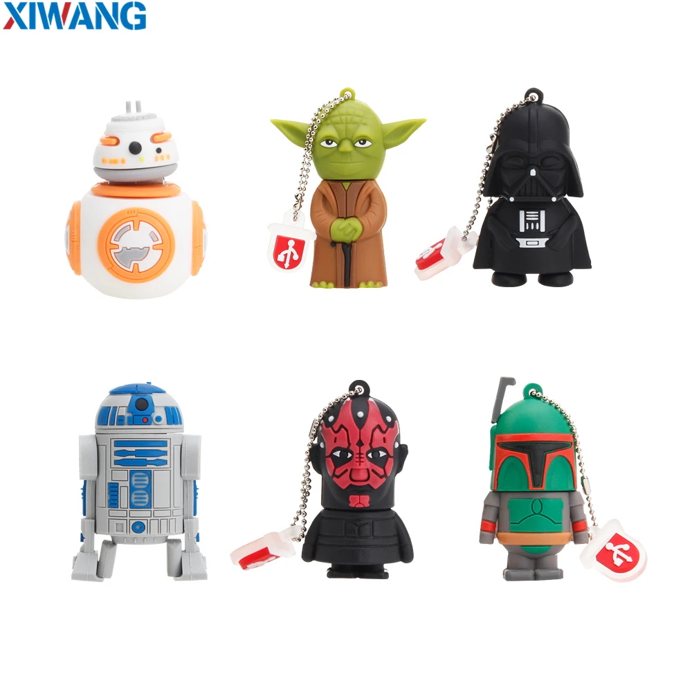 USB флеш-накопитель XIWANG, 64 ГБ, флеш-накопитель, Мультяшные Звездные войны, Дарт Вейдер, 128 ГБ, 32 ГБ, 16 ГБ, 8 ГБ, 4 Гб, флешка,, USB флеш-накопитель
