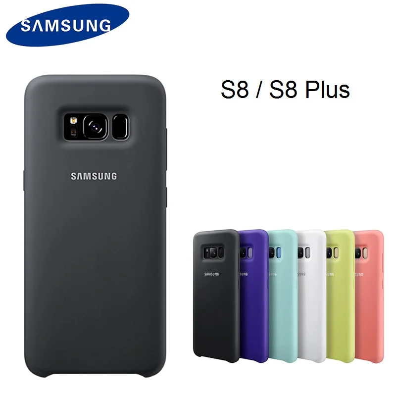 Оригинальный силиконовый чехол для samsung Galaxy S8 G950 Plus G955 S9 G960 G965 ярких цветов