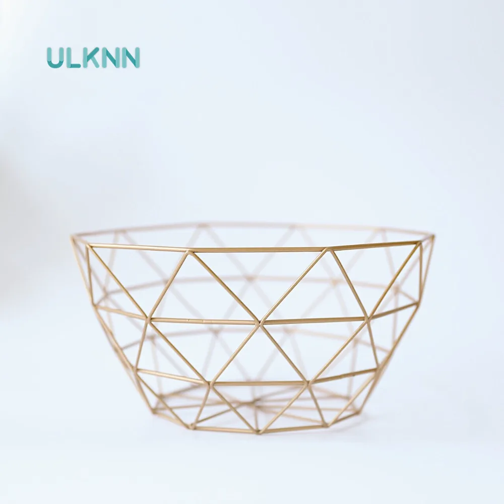 

Creative Iron Storage Baskets Fruits Baskets Nordic Style Snacks/Wine Storage Box Kitchen Organizer Home/Hotel Table Decor
