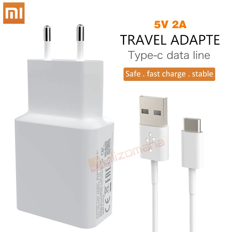 Xiaomi 5V 2A EU зарядное устройство Micro/type-C usb кабель, адаптер для зарядки для MI5 max 3S Redmi Note 3 4 pro 4X5 5S