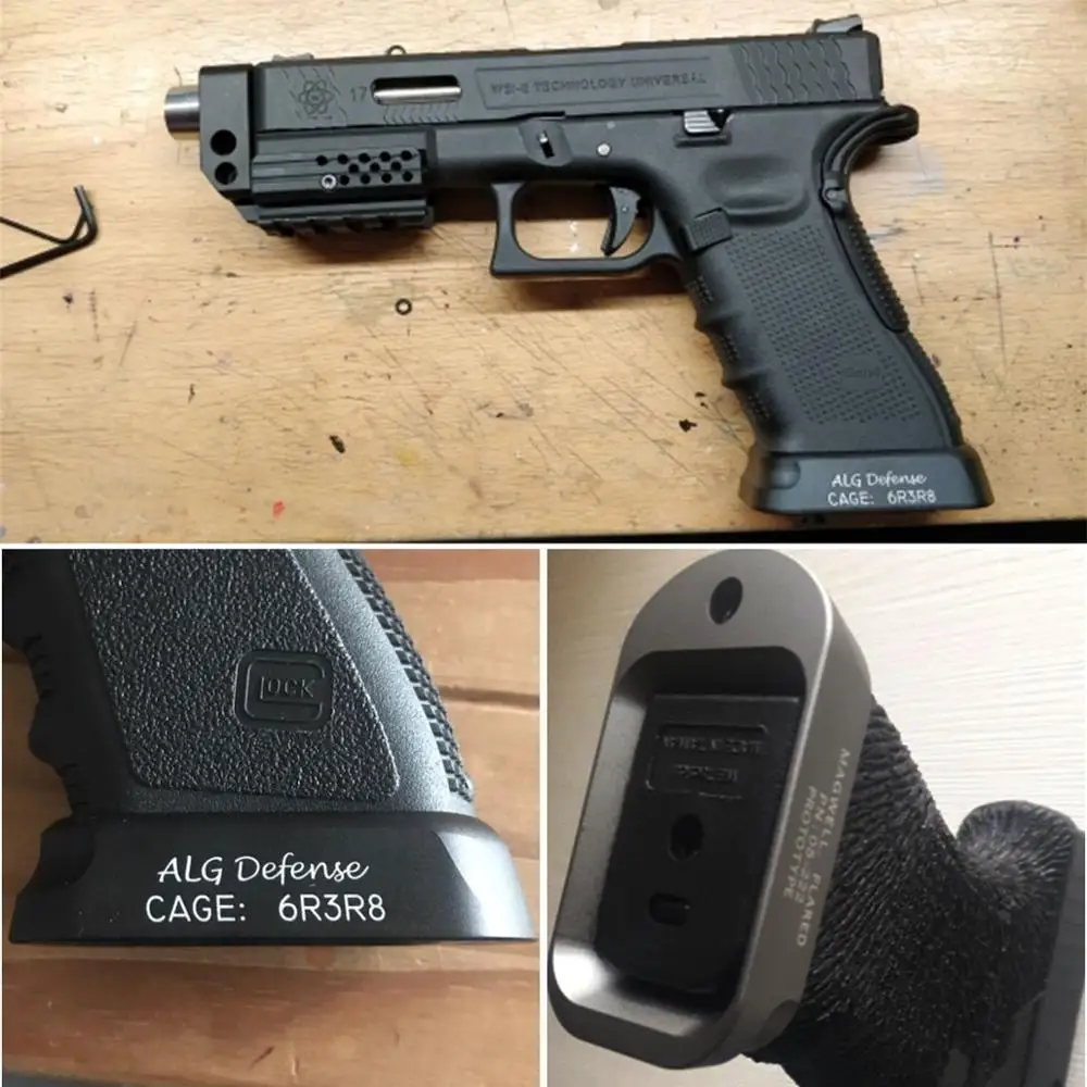 Тактический ALG Defense Flared Magwell для Gen3 Glock 17 18C 24 31 34 35 speed Loader Mount Охотничьи аксессуары