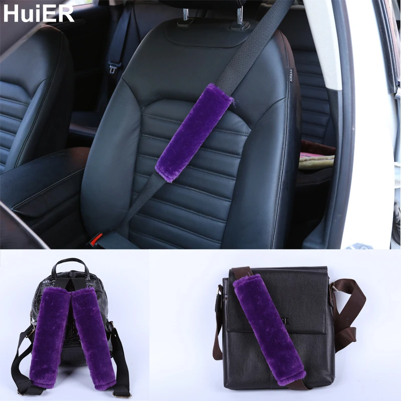 HuiER 2 шт./компл. плюшевые Накладка для ремня безопасности мягкий автомобильный