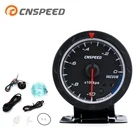 Бесплатная доставка CNSPEED 60 мм гоночный автоматический вакуумный измеритель, черная поверхность с белым освещением, автомобильный вакуумный измеритель с датчиком