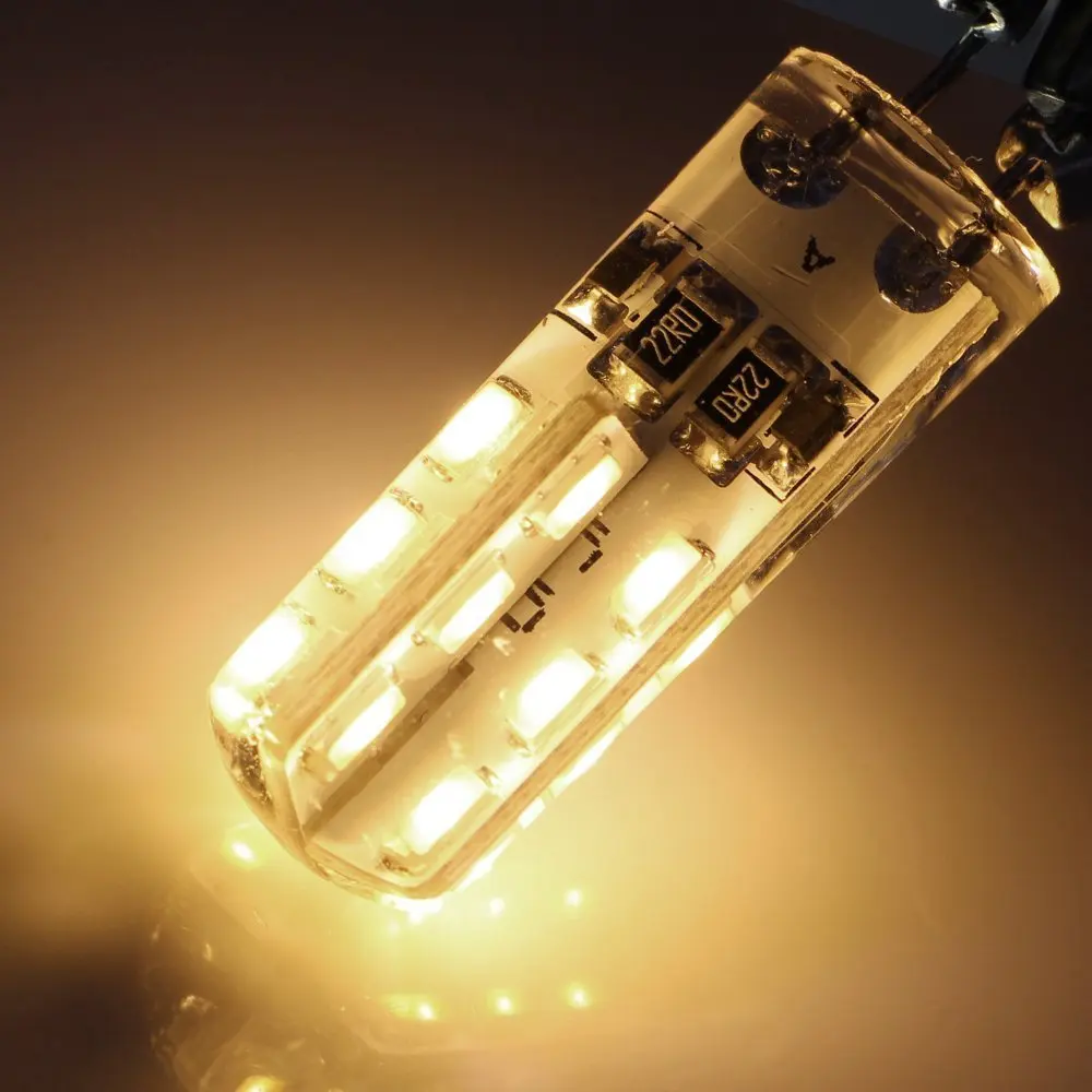 10pcs G4 Base 24 LED Light Bulb Lamp 1.5 Watt AC DC 12V/10-20V Non-dimmable Equivalent to 10W T3 Halogen Track Replac ST134 | Лампы и