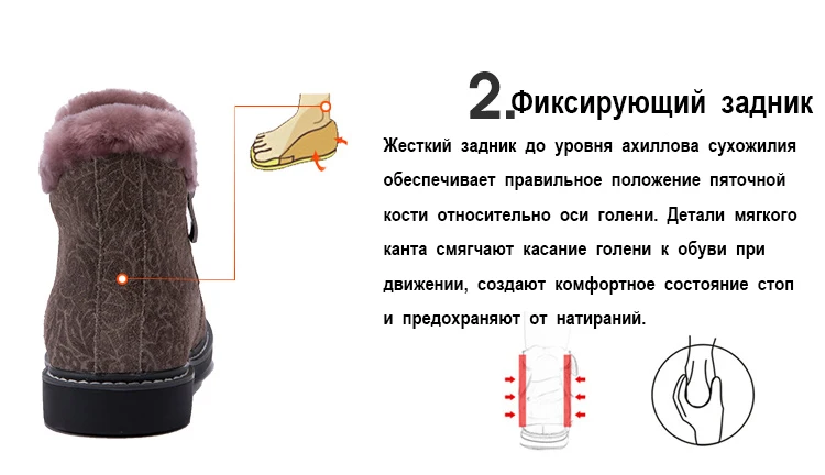 Princepard зима натуральный мех ортопедическая обувь для девочек 23-28 размер ортопедические ботинки для детей подошва TPR