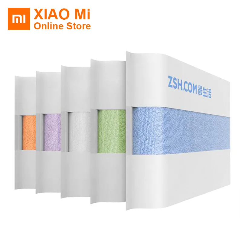 Xiaomi ZSH полиэфирное антибактериальное полотенце Young Series 100% хлопок 5 видов цветов