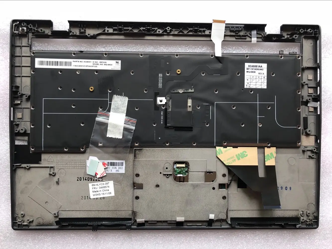 И ноутбук lenovo ThinkPad X1 CARBON 2nd Gen TYPE 20A7 20A8 palmest cover немецкая клавиатура Deutsch Tastatur 04X6574