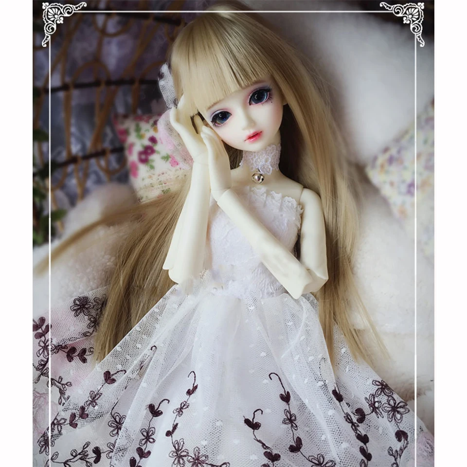 

Bybrana Sd Doll Bjd 1/4 1/6 Bjd Doll Clothes Wig Dress Dress Pettiskirt