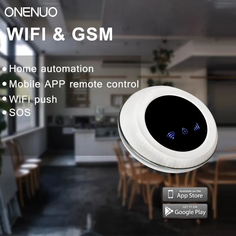 Бесплатная доставка WIFI + GSM интеллектуальная голосовая охранная сигнализация с 433