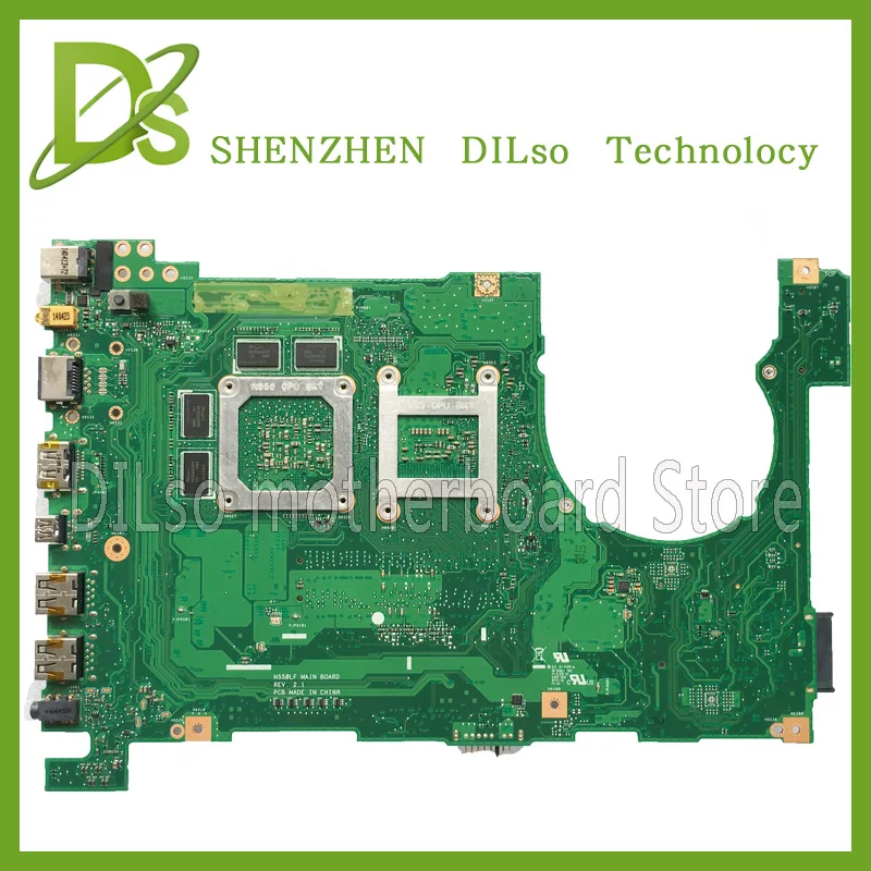 KEFU N550LF материнская плата для ASUS Q550LF ноутбука rev2.1 i7 4500 CPU N15P GS A2 тестовая