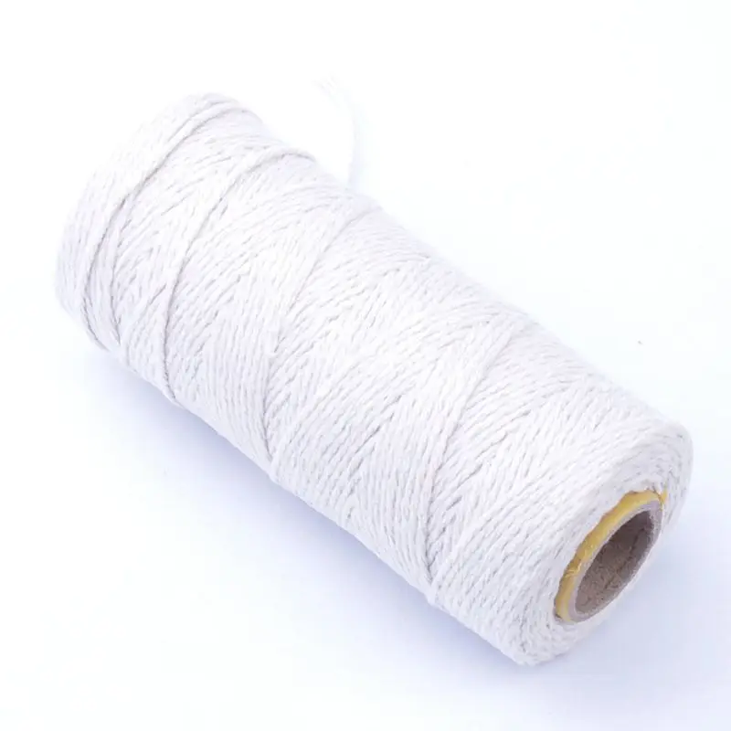 100 ярдов DIY Красочные 2ply пекарни шпагат, веревка хлопок шнуры веревка для ручной работы Рождественский подарок упаковка Craft проектов домашний декор - Цвет: 04