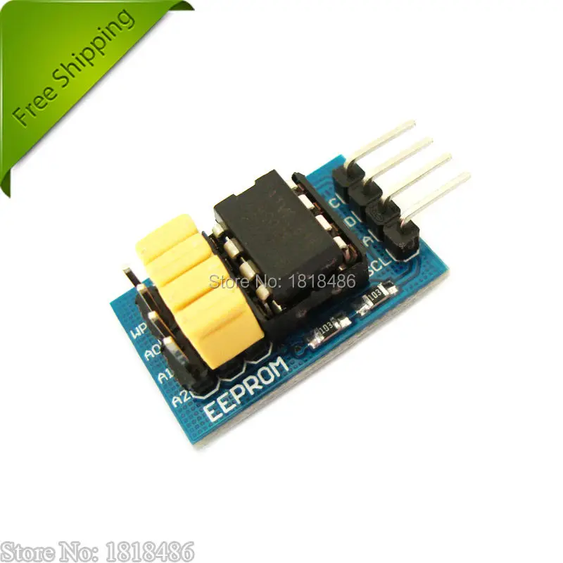 Бесплатная доставка! 5 шт. AT24C02 I2C интерфейс EEPROM модуль памяти | Электроника