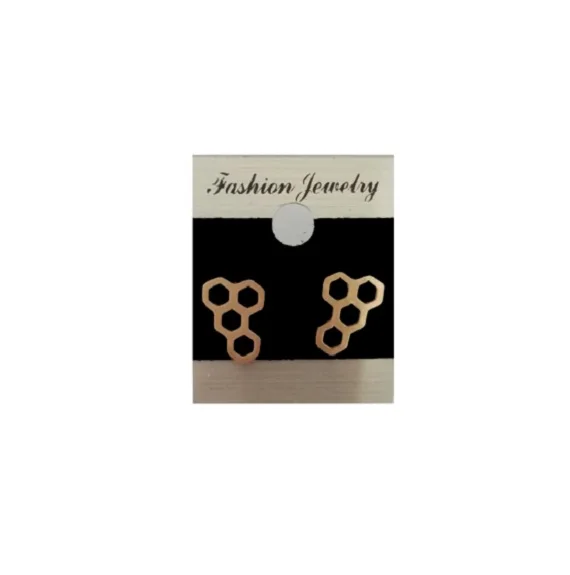 Женские серьги пусеты DIANSHANGKAITUOZHE с шестигранной застежкой|cute gold earrings|stud earringsstud