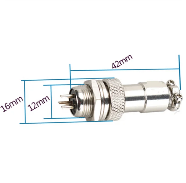 10 пар штекерных и гнездовых разъемов диаметр 12 мм|connector socket|connector circularplug socket connector |