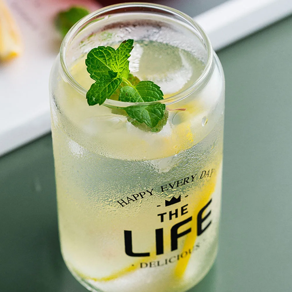 Стеклянная Кружка Cola Can чашка для завтрака молока кофе сока прозрачная простая