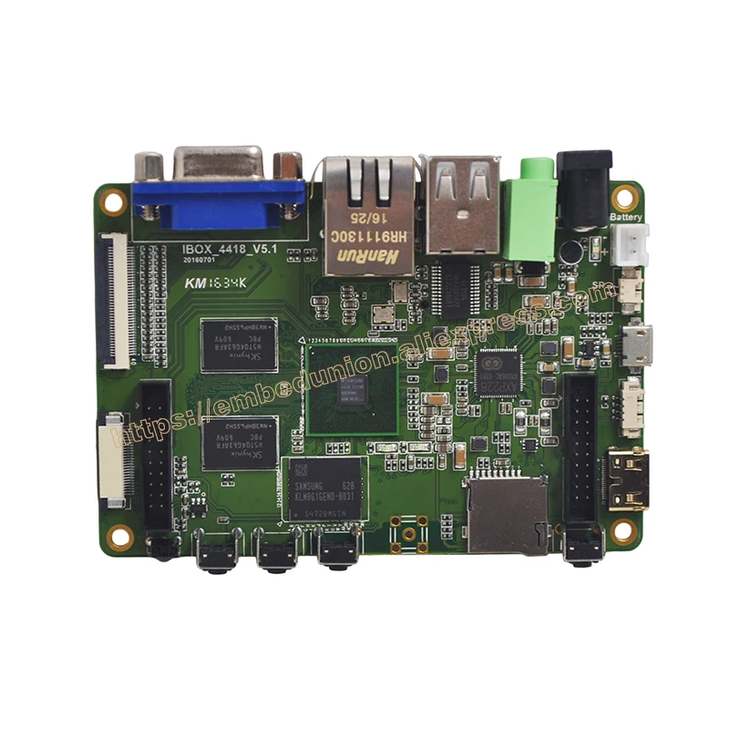 Ibox4418 Мини ПК S5P4418 ARM Cortex-A9 четырехъядерный 1 ГБ DDR3 8 ГБ EMMC демонстрационная плата мини ПК