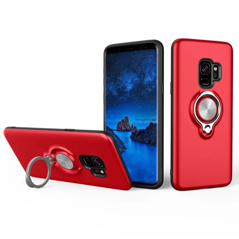 Для Samsung Galaxy S9 s9plus модные Подставки Жесткий PC + мягкий Silicine чехол для телефона В