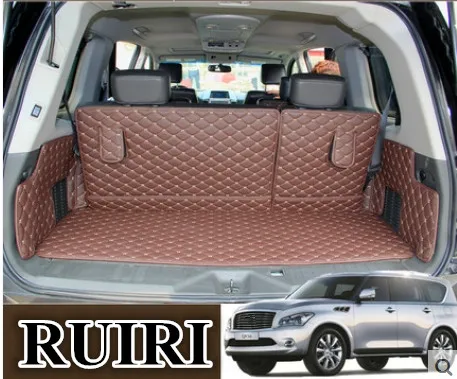 Хорошо! Специальные коврики для багажника Infiniti QX56 7 8 мест 2010 2004 водонепроницаемые