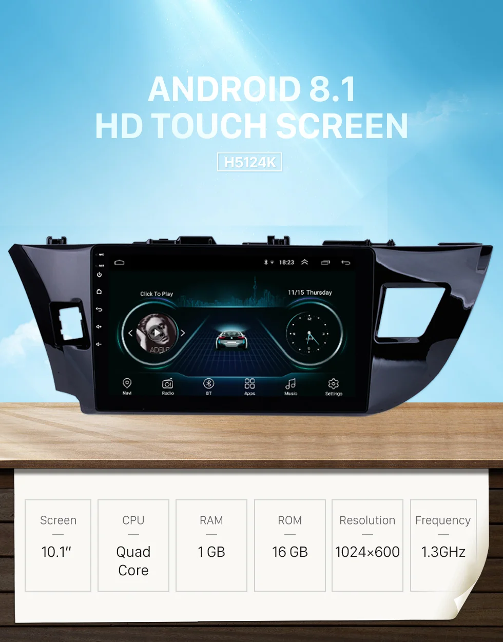 Seicane 10," Android 8,1 для Toyota Lewin 2013 автомобильное головное устройство проигрывателя gps 2Din Радио Аудио Поддержка TPMS DVR OBDII 3g