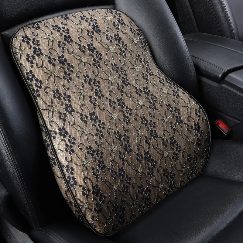 

KKYSYELVA Car Seat Headrest Lumbar Cushion Neck Support Memory Back Brace Pillow Supports Ergonomics Auto Accessories Waist