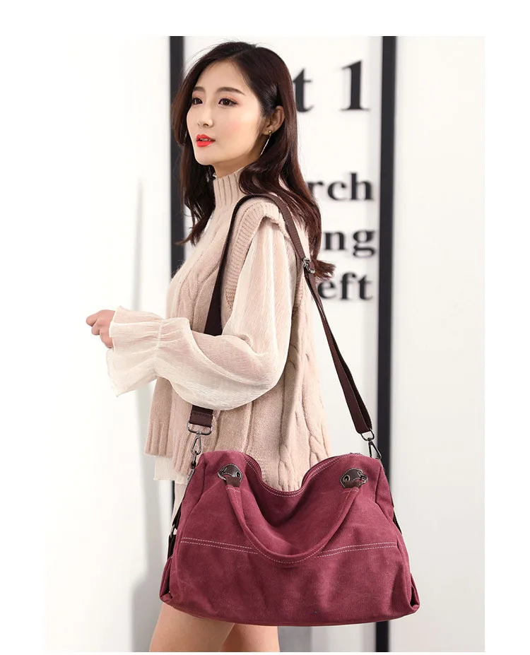 Bolsas Feminina, сумка на молнии, однотонная, мягкая, Bolsos Mujer Ms. Bag, весна, новинка, Ретро стиль, холст, дикая, для путешествий, мобильная сумка-мессенджер