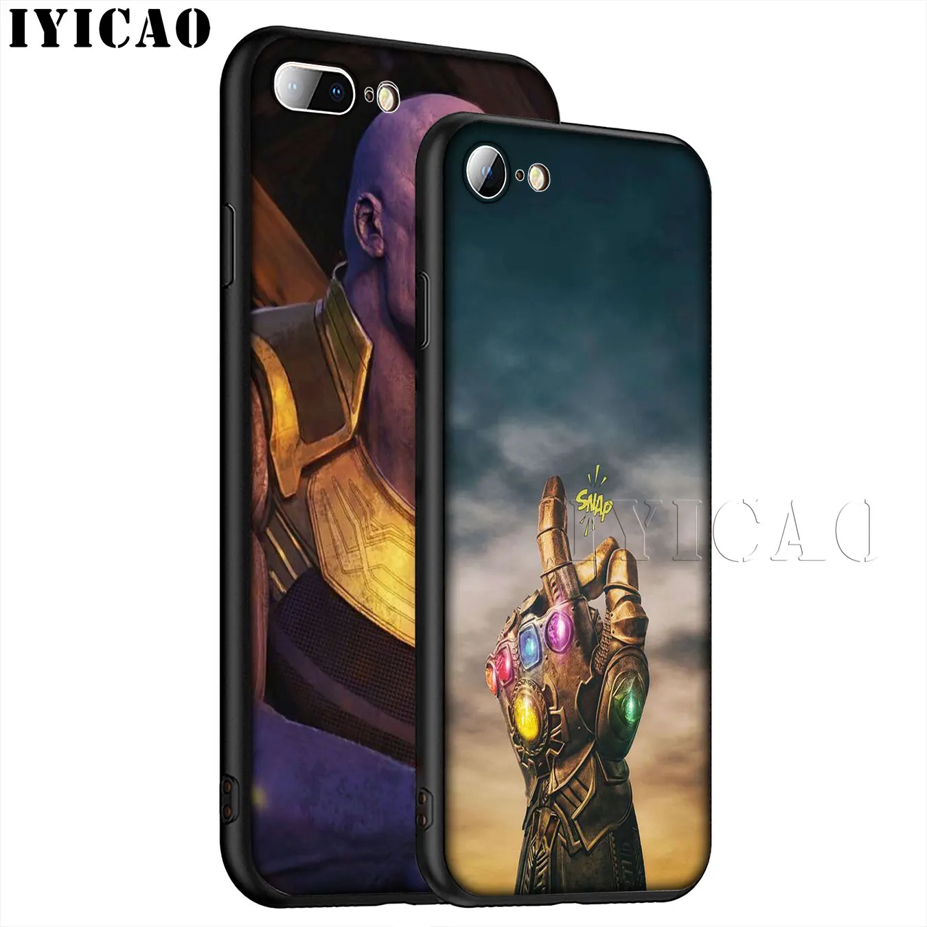 IYICAO Thanos vs avengers Endgame Marvel Soft Silicone Phone Case for iPhone XR X XS 11 Pro Max 6 6S 7 8 Plus 5 5S SE Cover |
