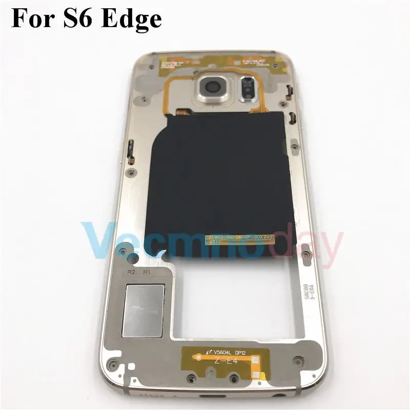 Оригинальный корпус со средней рамкой рамка для Samsung Galaxy S6 edge G925 запасные