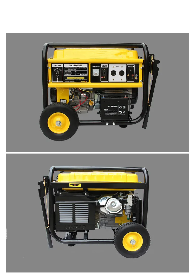 439CC 15HP мощный четырехтактный бензиновый генератор 220 в 5 кВт однофазный бытовая