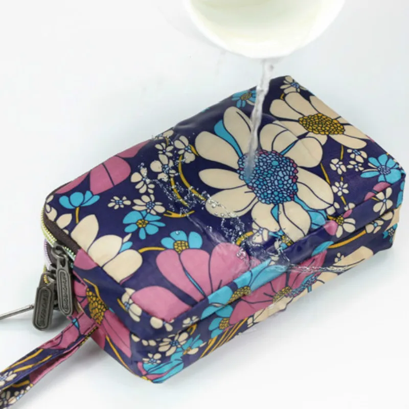 Женский кошелек трехслойная сумка с ремешком на запястье молнии женская