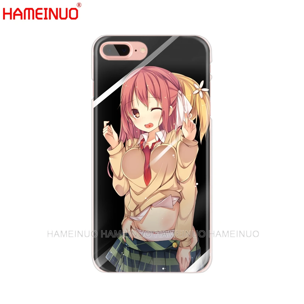 HAMEINUO заблокирован в экран аниме для девочек kawaii сотовый телефон чехол iphone X 8 7 6 4 4s
